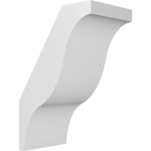 Ekena Millwork 5 1/2-in. W x 8-in. D x 12-in. H Funston Architectural Grade PVC Knee Brace BRCP055X08X12FST - main